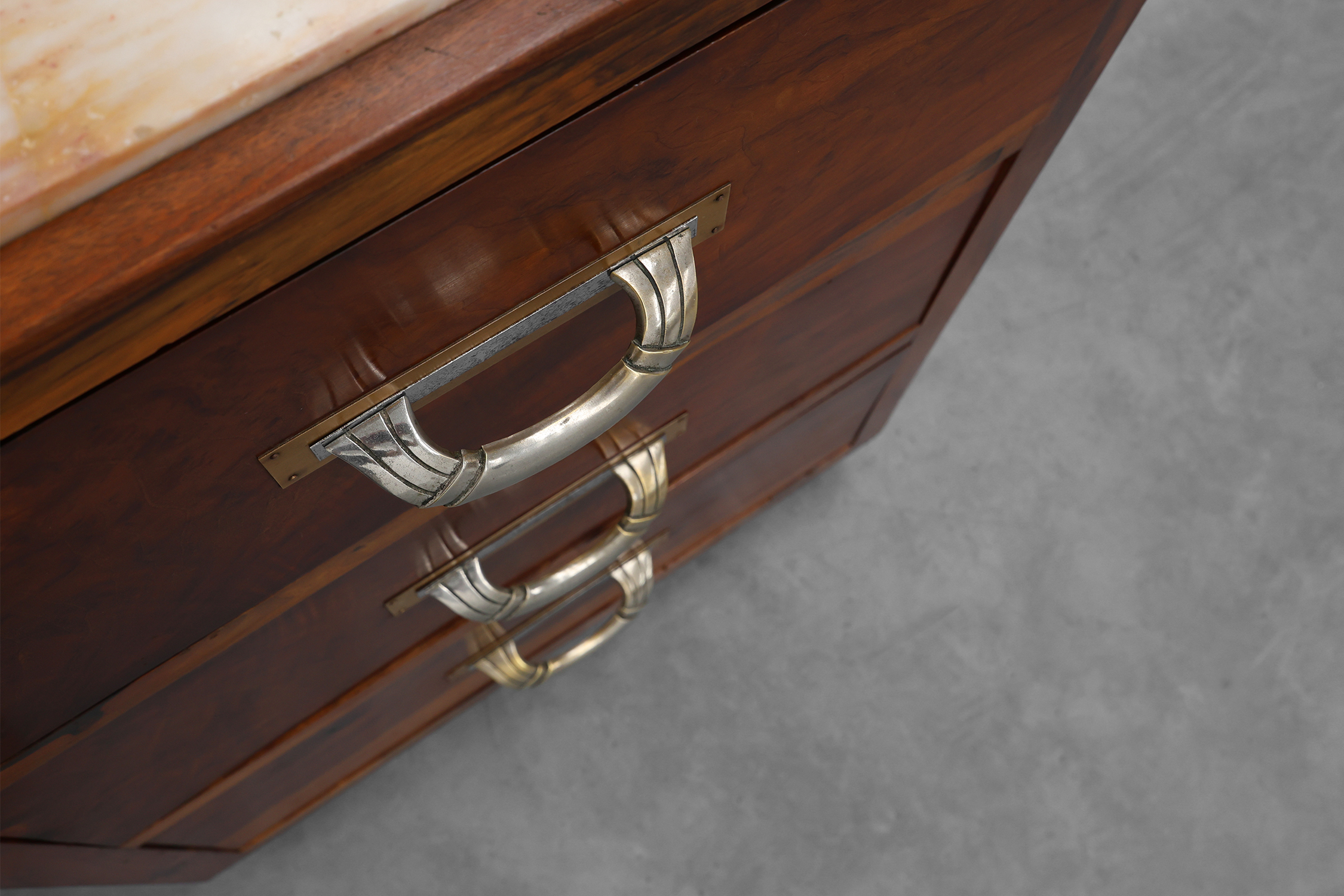 Art Deco Chest of drawers or dressing table with mirror, France 1930sthumbnail
